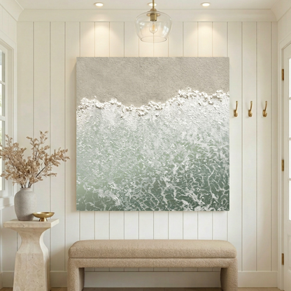 Soft Ocean Foam Abstract