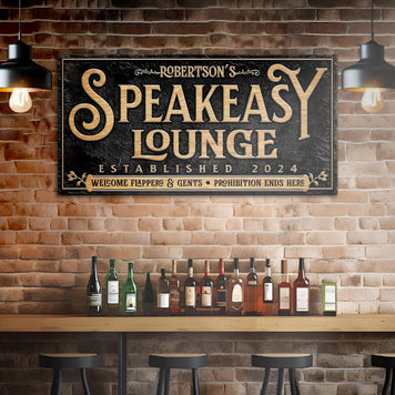 Speakeasy Personalized Bar Sign II