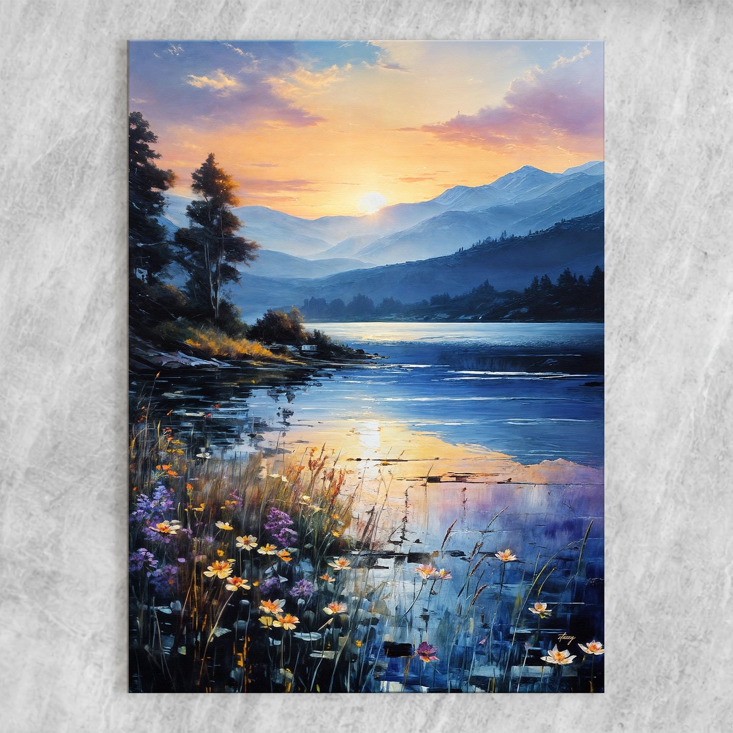 Canvas Print: "Sunset Journey"