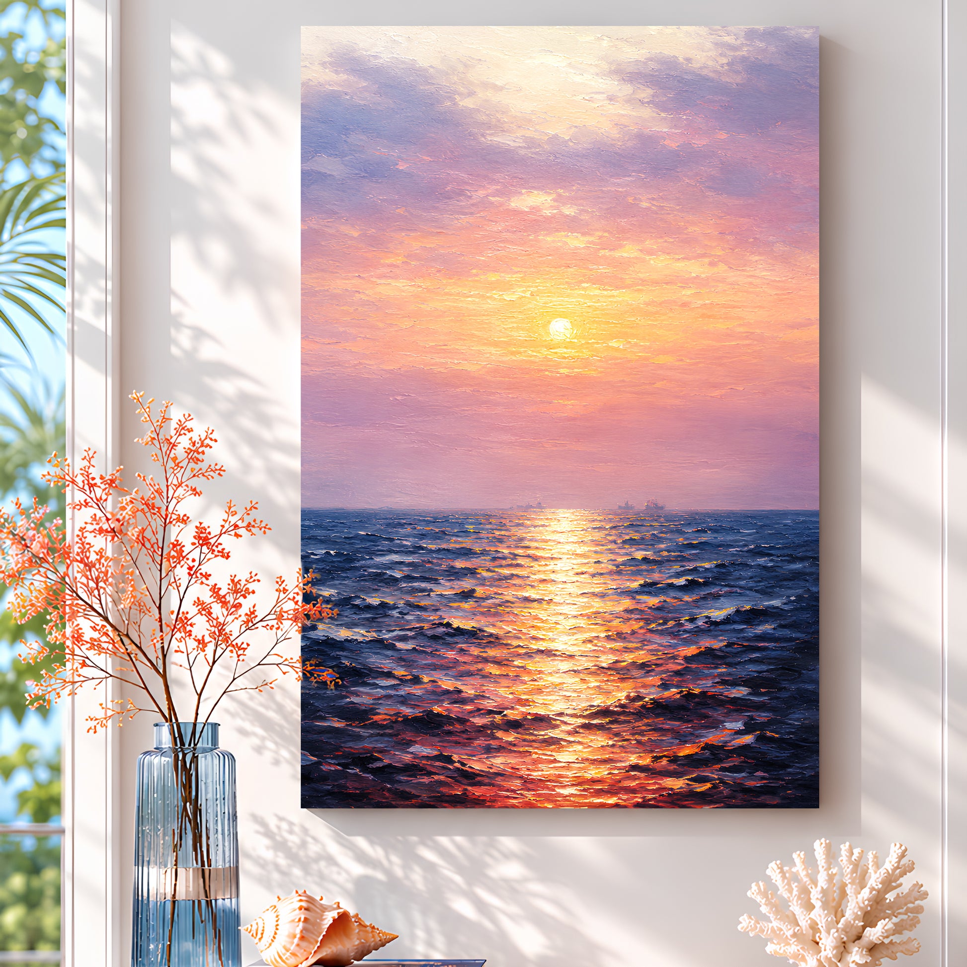 Sunset Reflection Seascape
