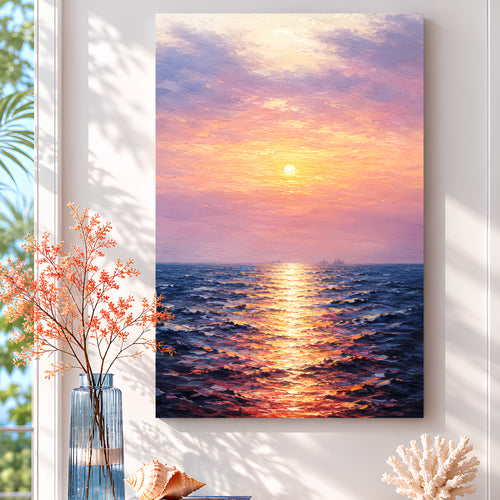Sunset Reflection Seascape
