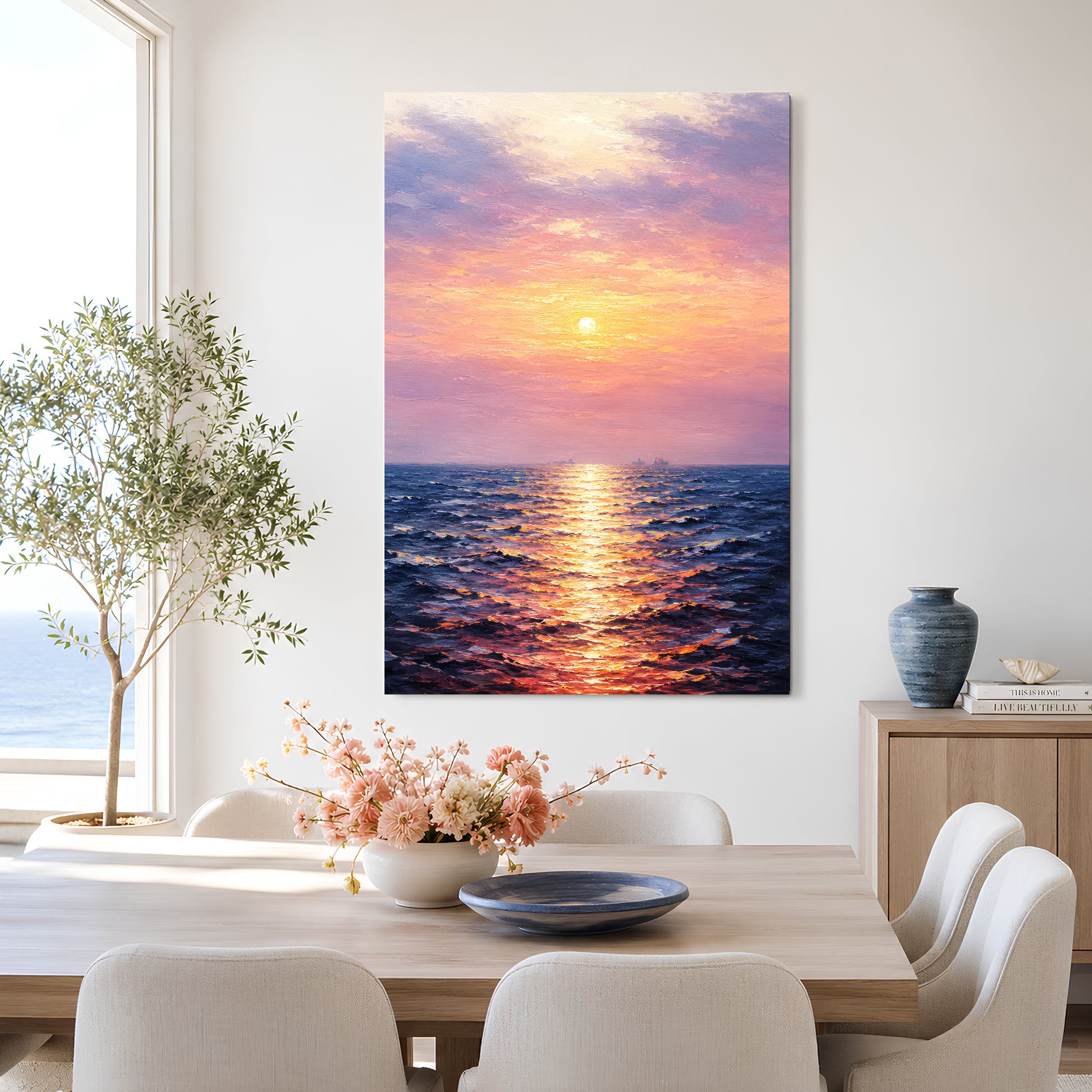 Sunset Reflection Seascape