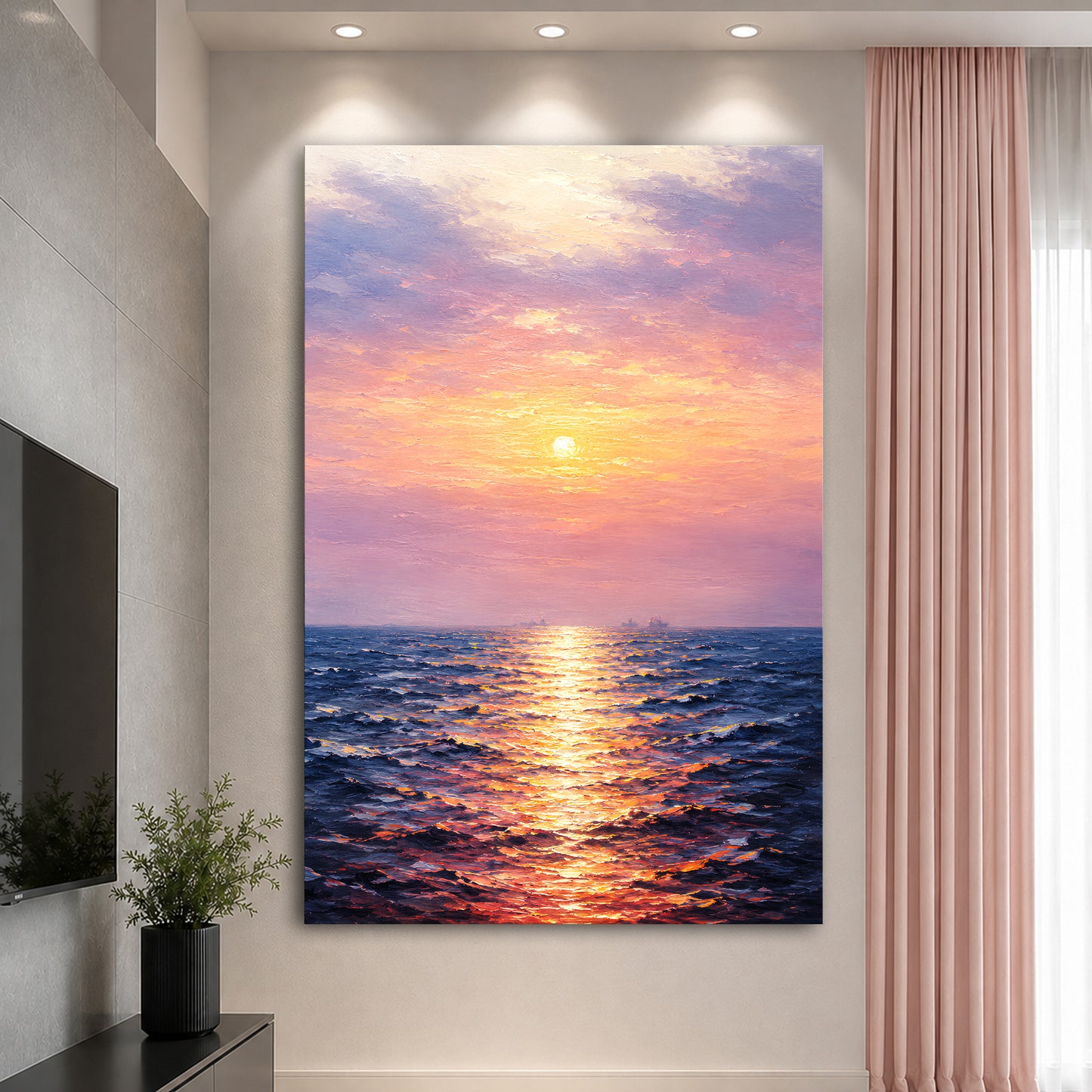 Sunset Reflection Seascape