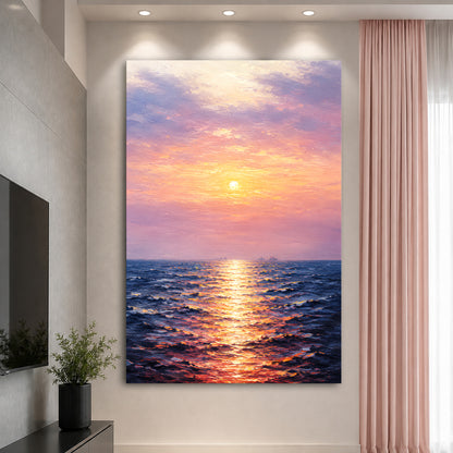 Sunset Reflection Seascape
