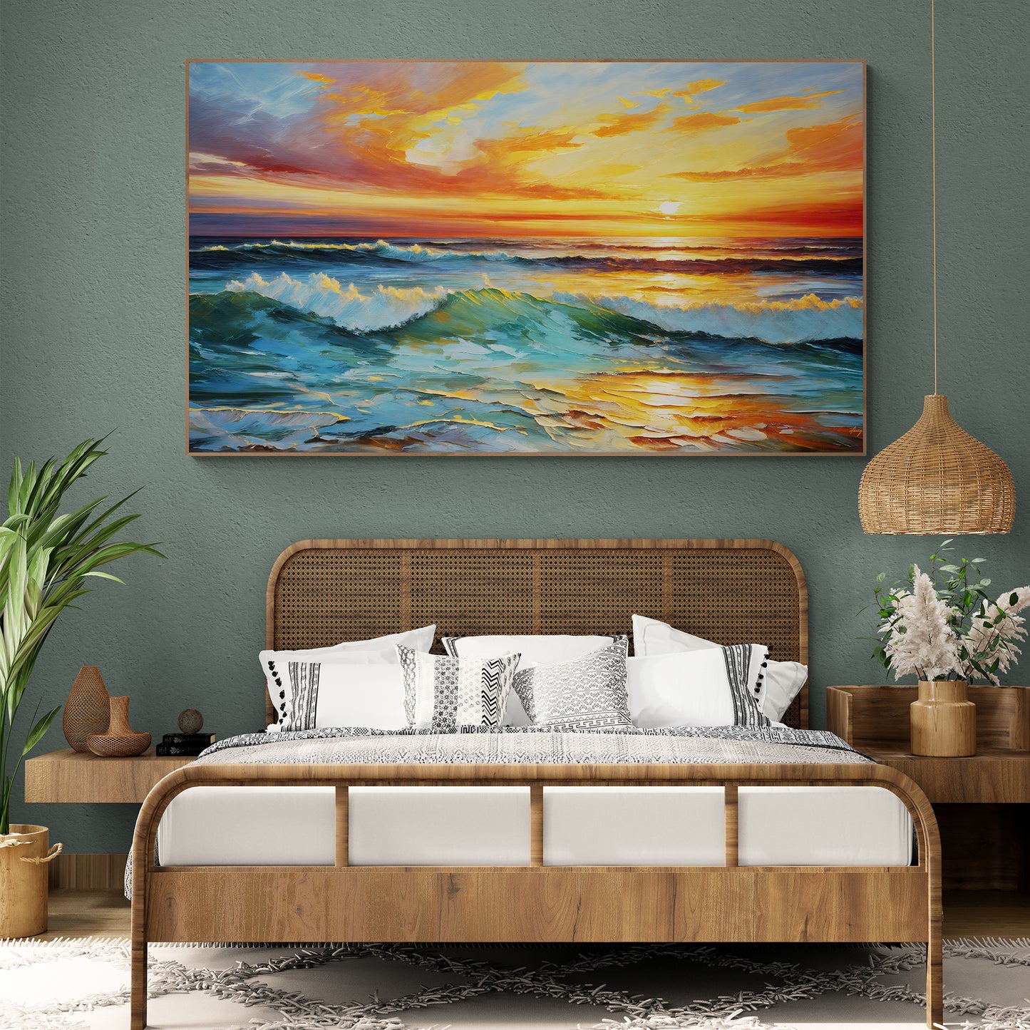 Canvas Print: "Sunset Surge"