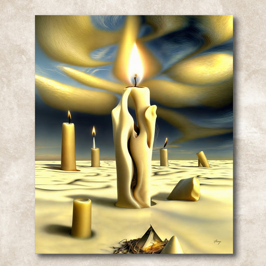 Canvas Print: "Surreal Flames"