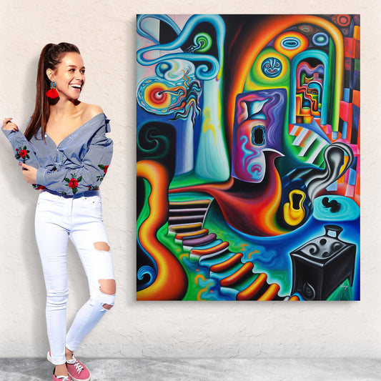 Canvas Print: "Surreal Steps"