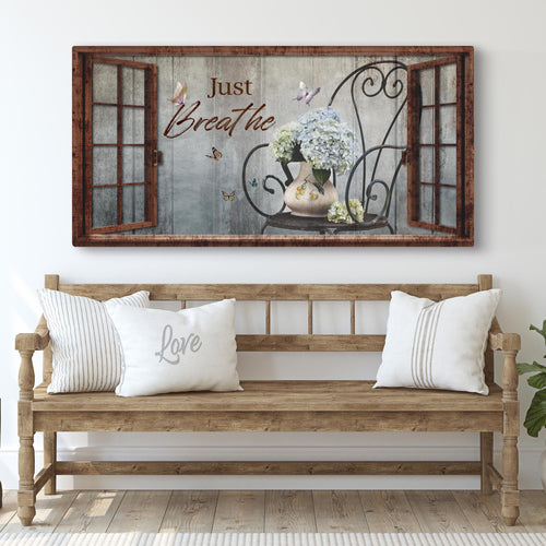 Just Breathe Sign XII - Image by Tailored Canvases