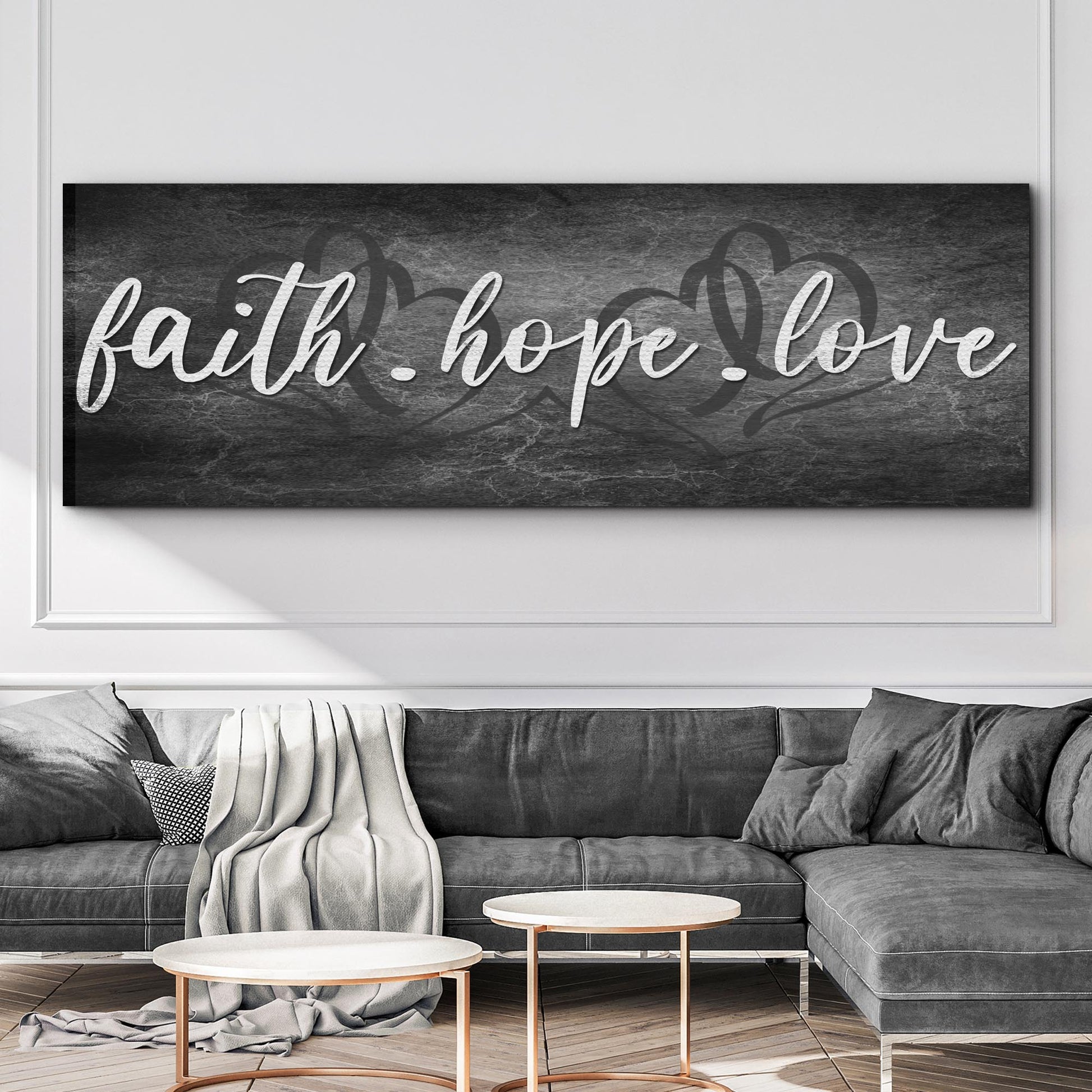 Faith, Hope, Love Sign II - Image by Tailored Canvases