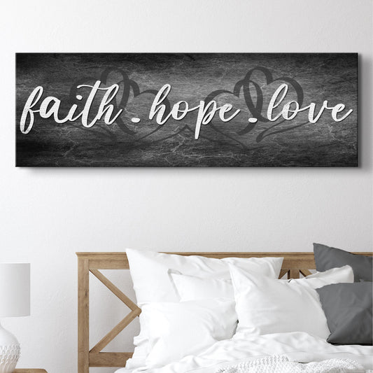 Faith, Hope, Love Sign II - Image by Tailored Canvases