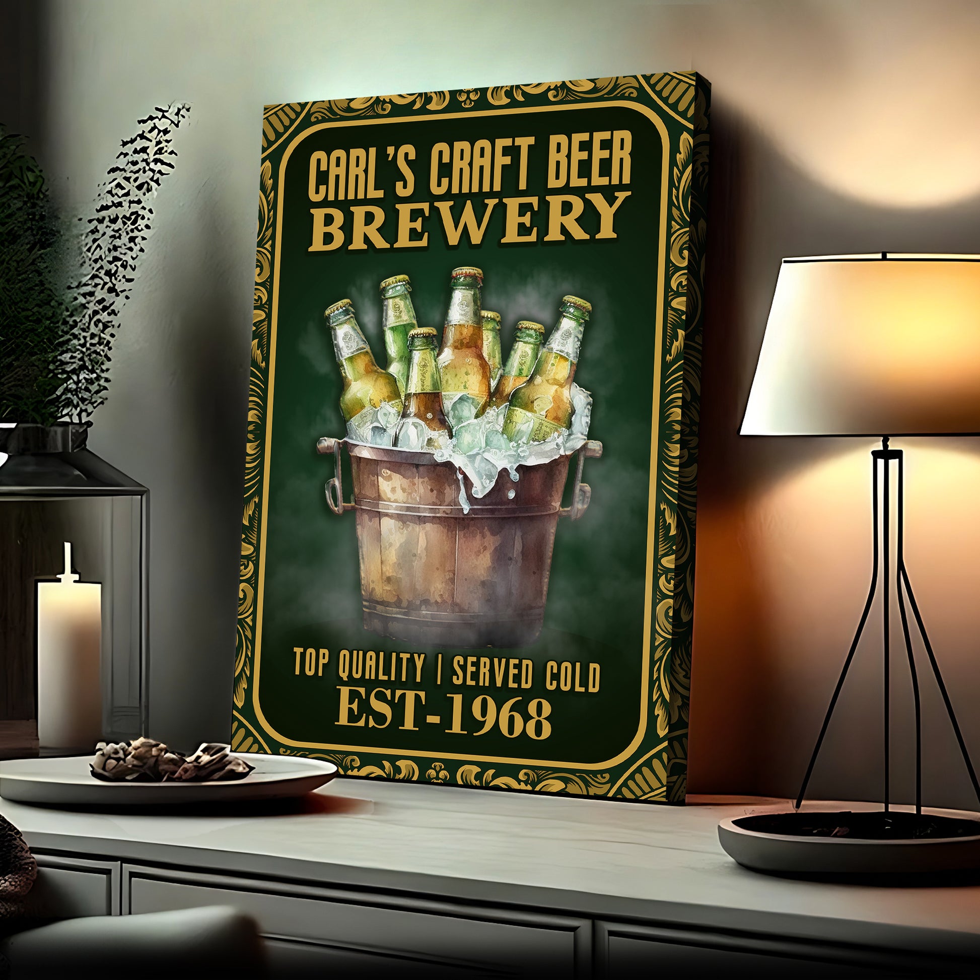 Craft Beer Brewery Sign - Imaged by Tailored Canvases