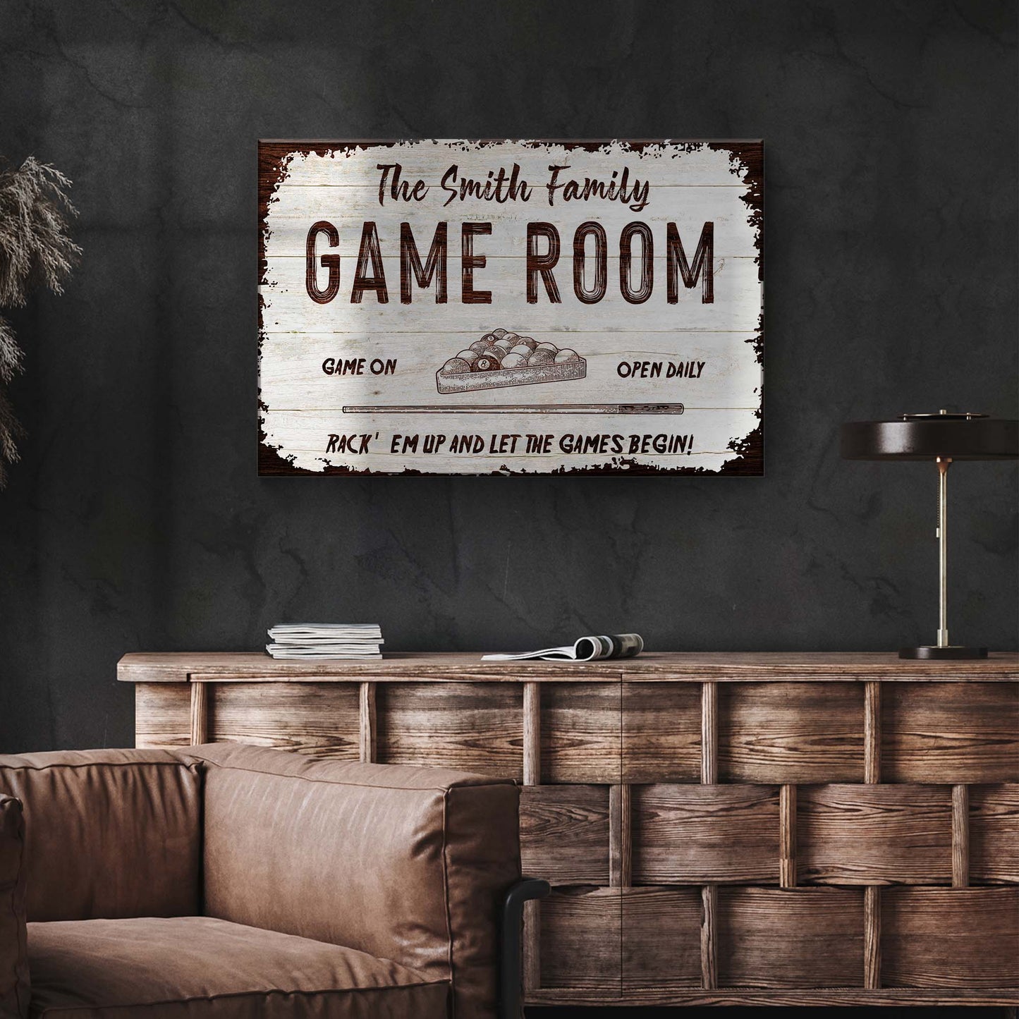 Game Room Wood Sign Style 1 - Image by Tailored Canvases