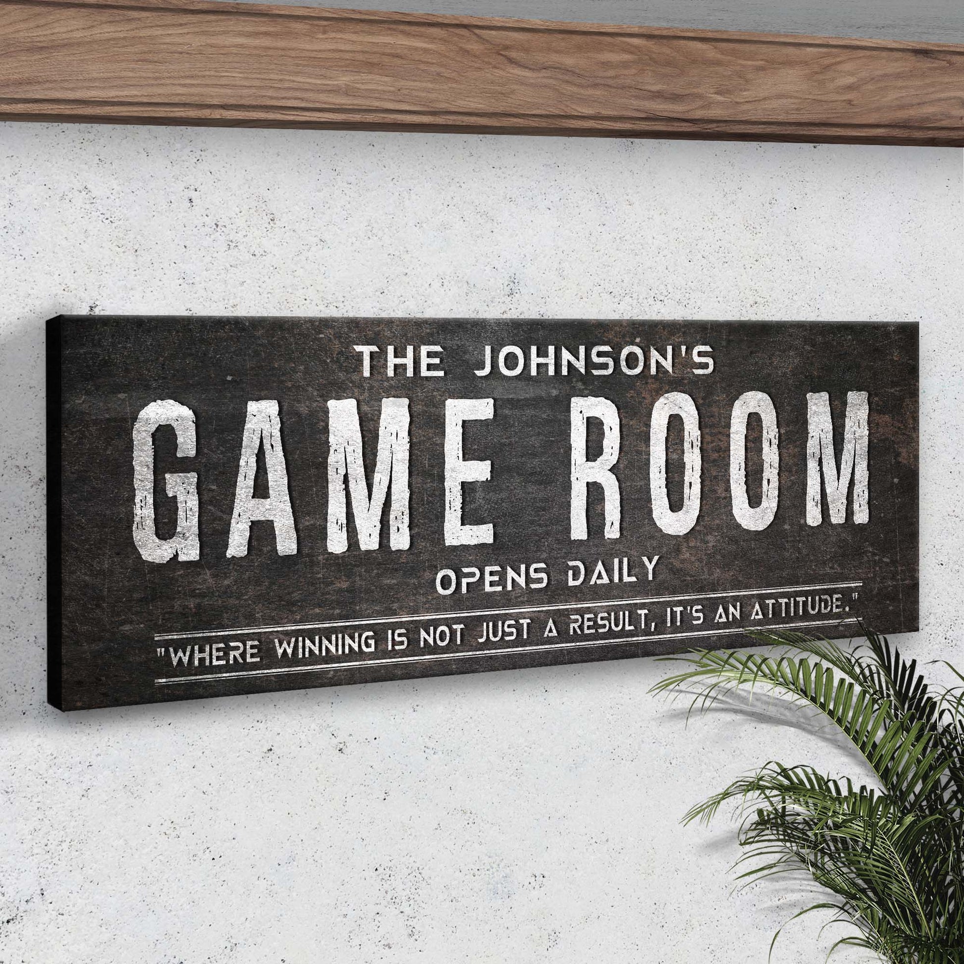 Game Room Sign - Image by Tailored Canvases