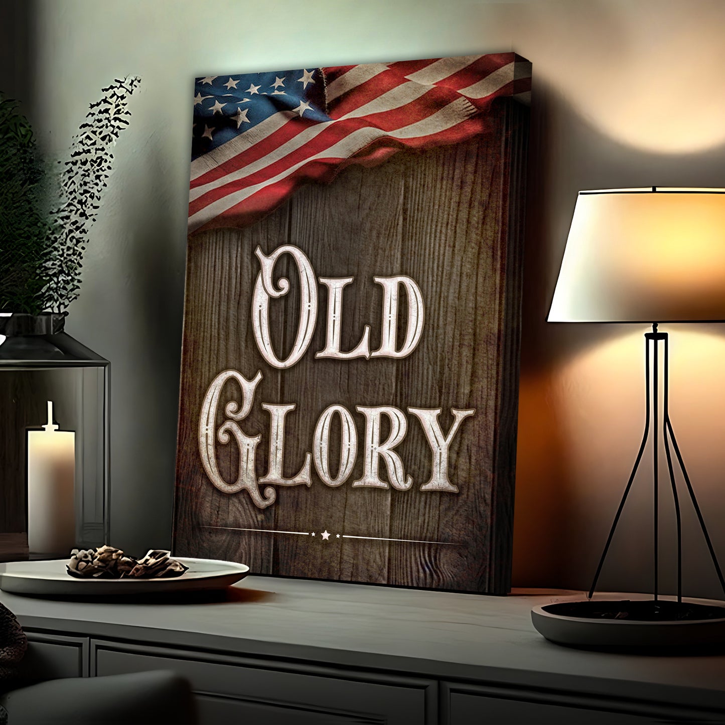 Old Glory Sign  - Image by Tailored Canvases