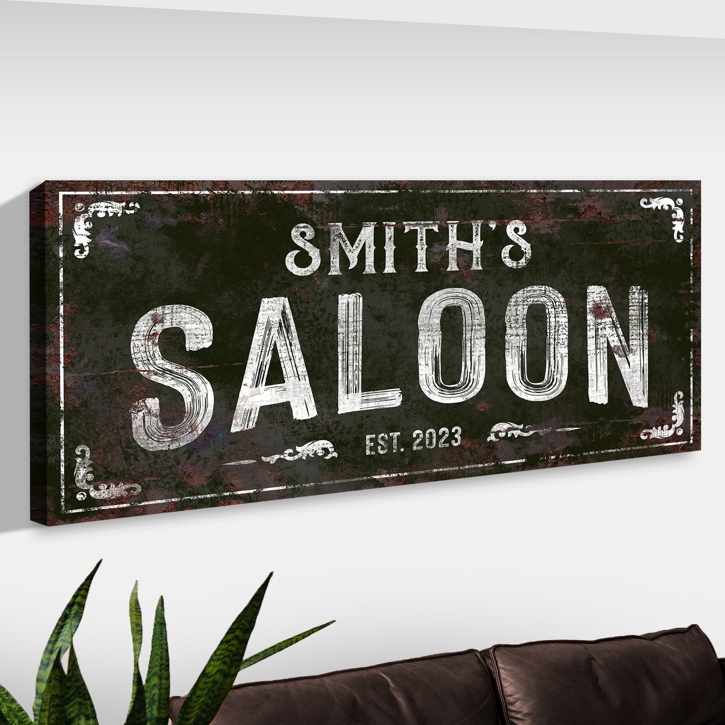 Family Saloon Vintage Sign  - Image by Tailored Canvases