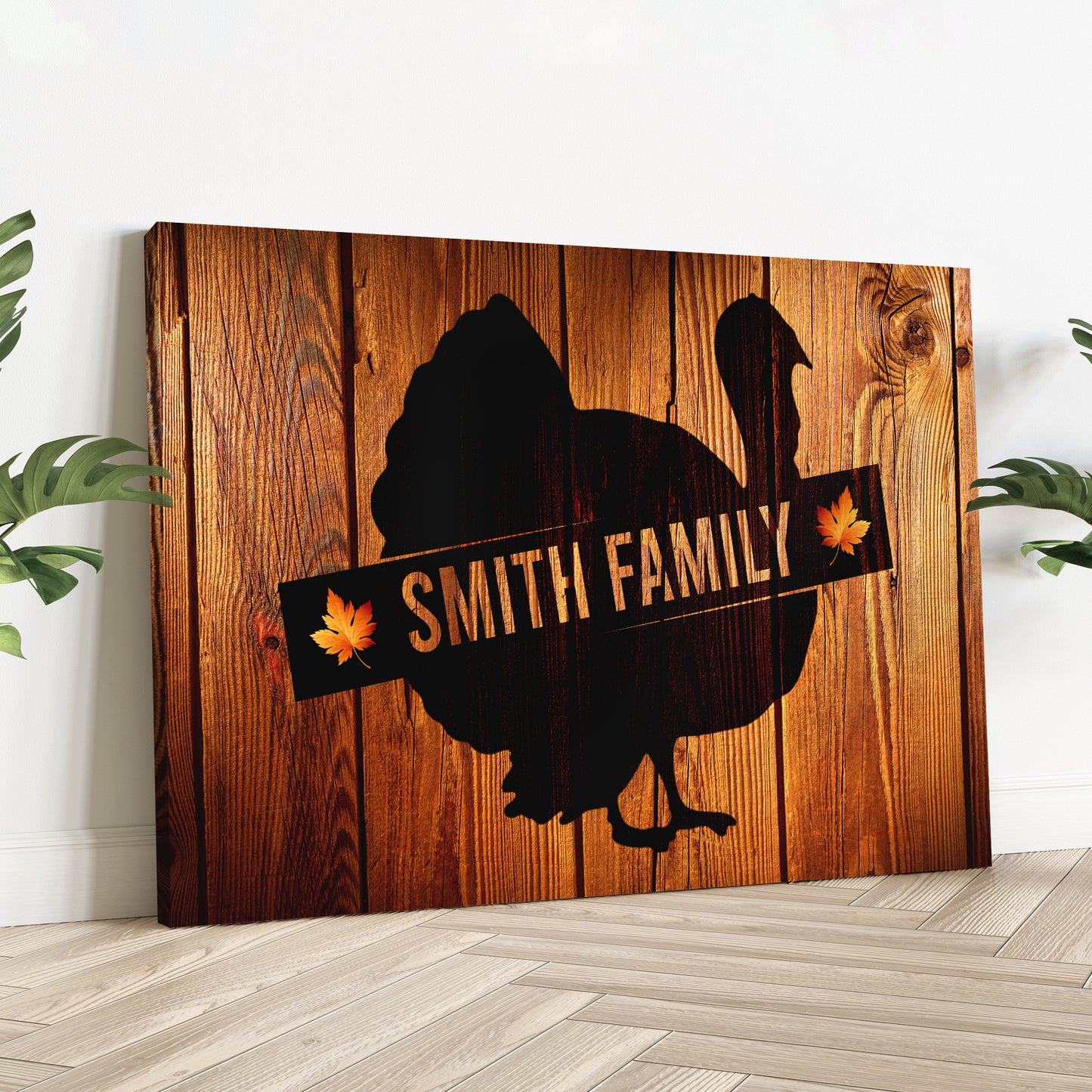 Turkey Autumn Wood Sign - Image by Tailored Canvases