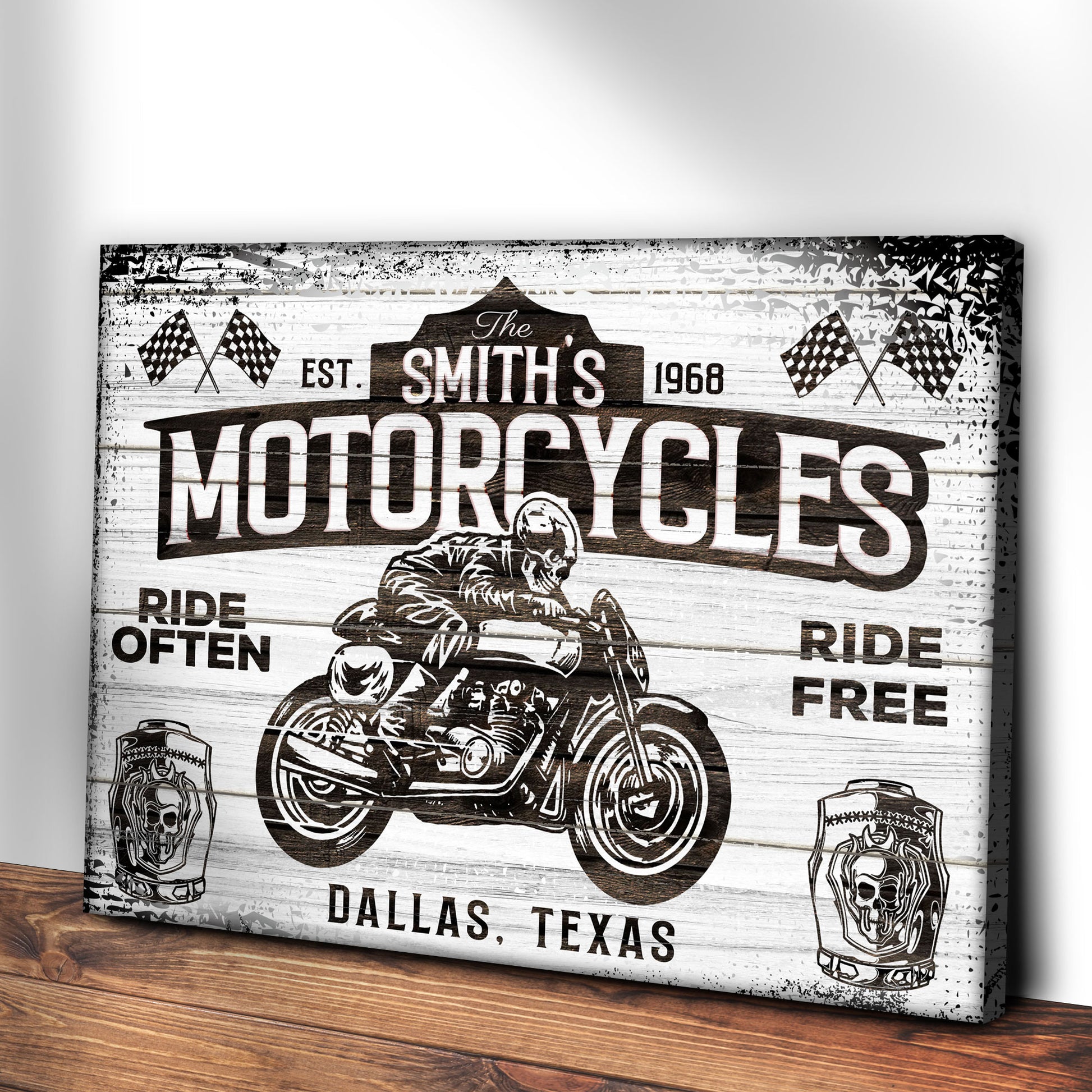 Motorcycle Ride Often Ride Free Sign - Image by Tailored Canvases