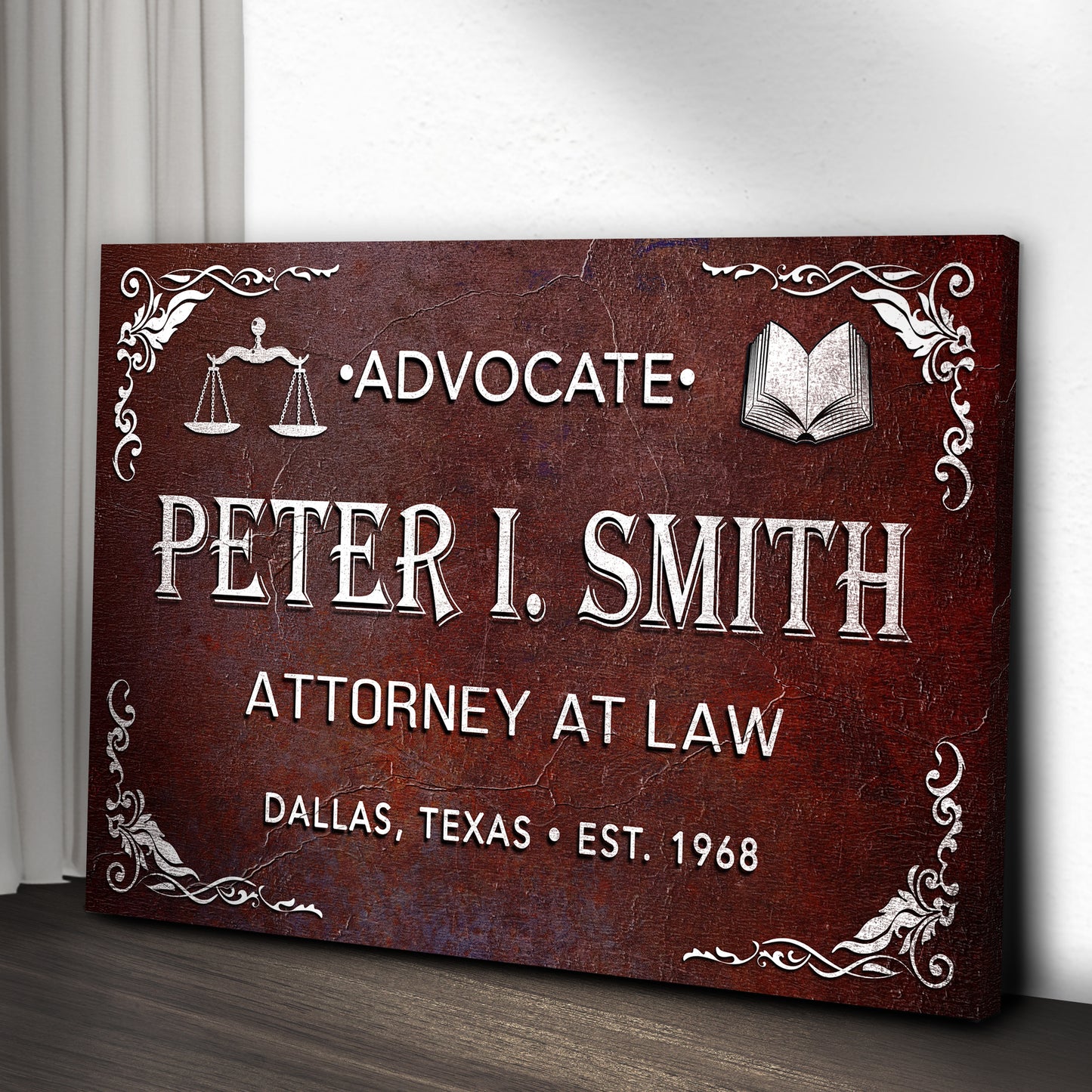 Attorney At Law Lawyer Sign - Image by Tailored Canvases
