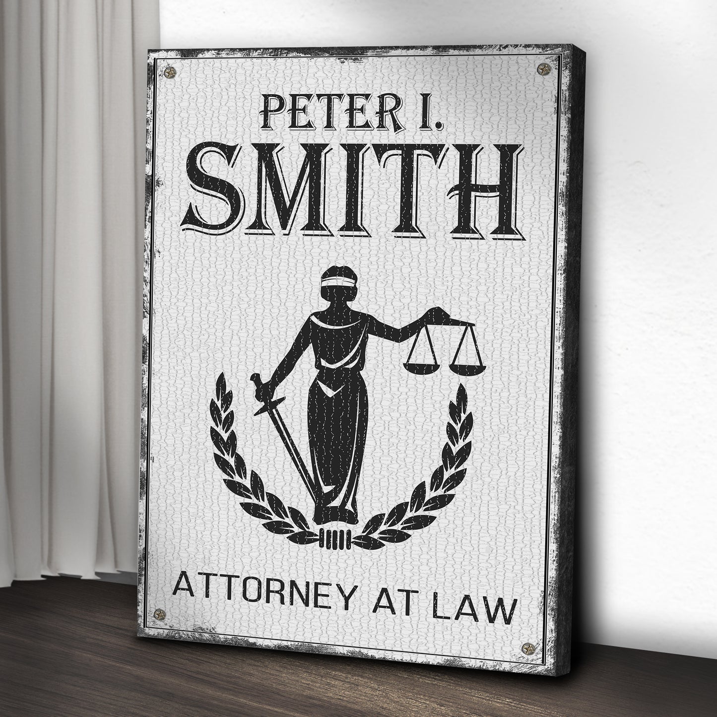 Attorney At Law Lawyer Sign IV - Image by Tailored Canvases