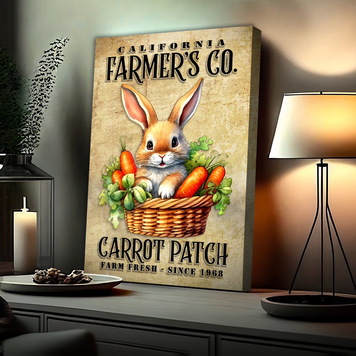 Farm Fresh Carrot Patch Sign  - Image by Tailored Canvases