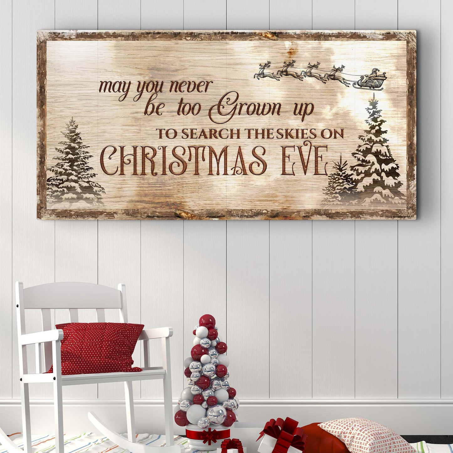 Christmas Eve Farmhouse Sign