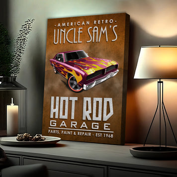 American Retro Garage Hot Rod Sign