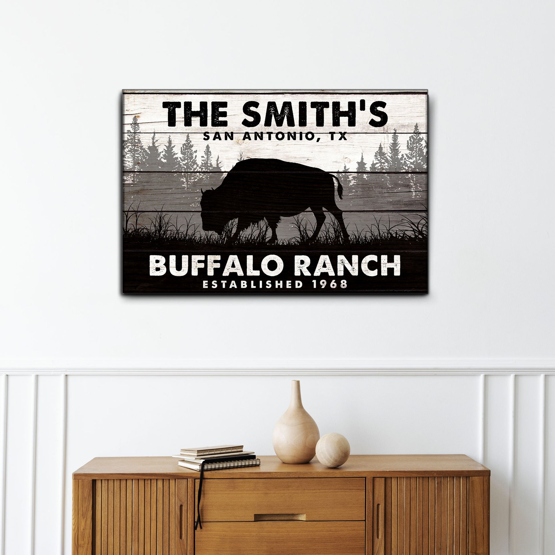 Buffalo Ranch Sign IV - Image by Tailored Canvases