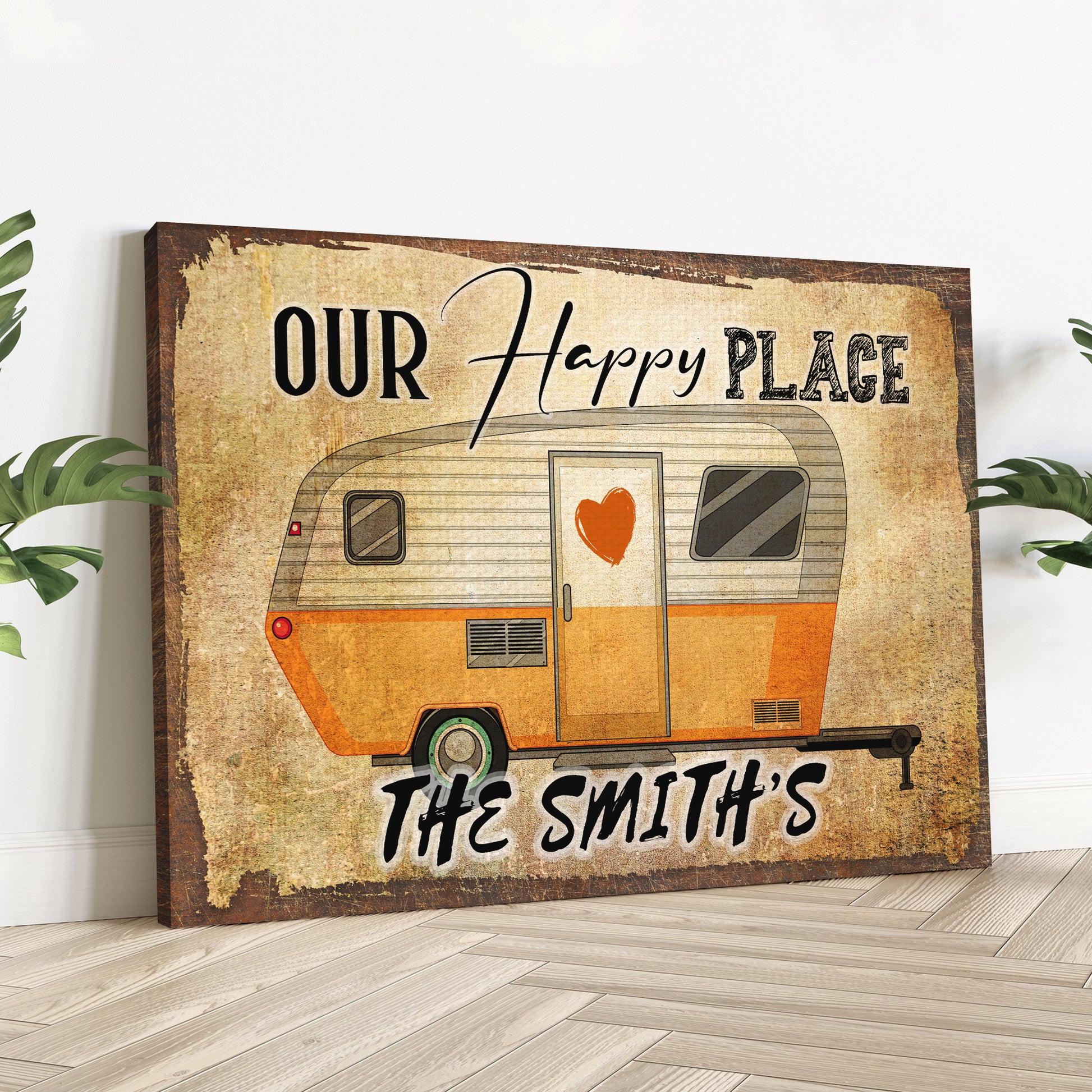 Our Happy Place Trailer Sign II- Image by Tailored Canvases