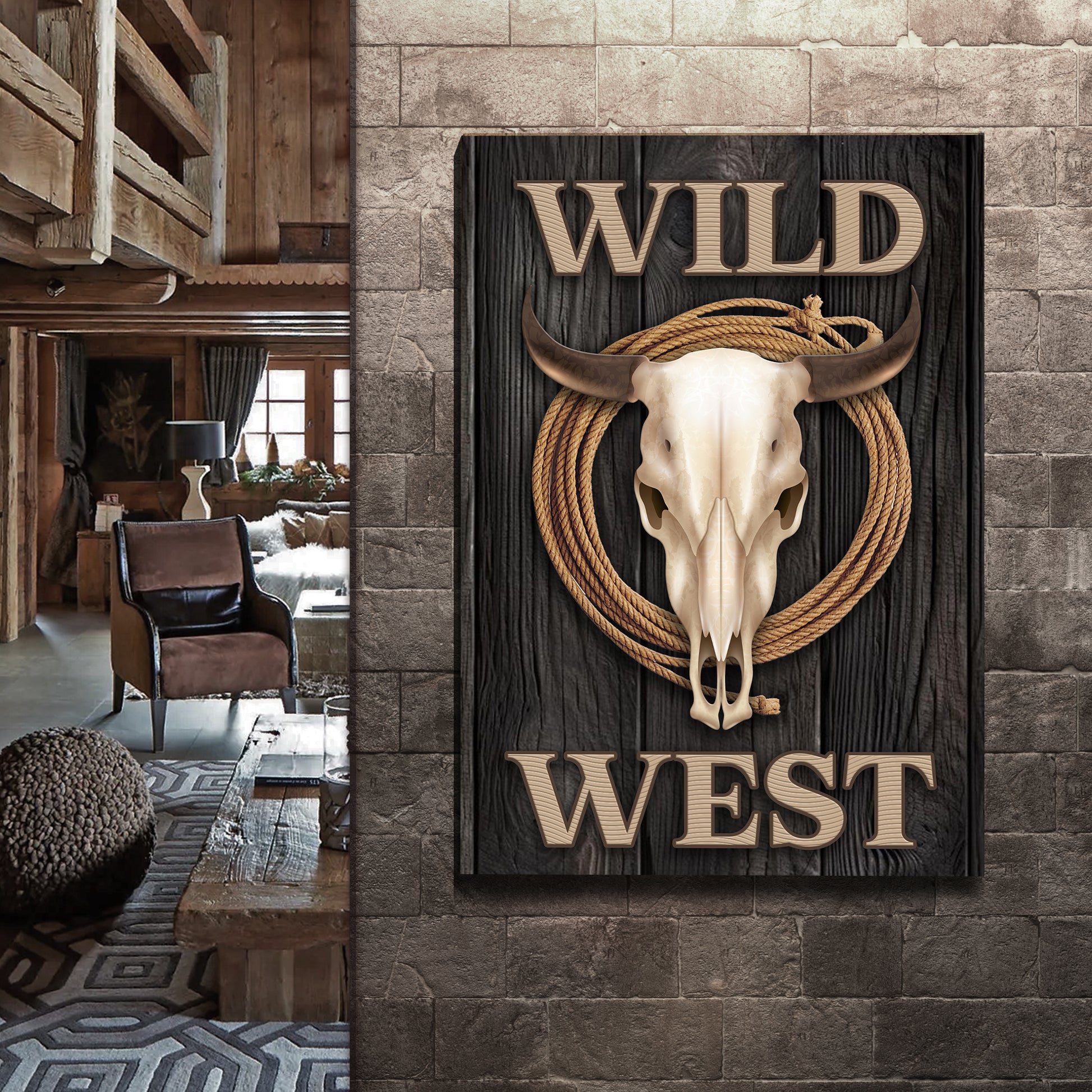 Wild West Sign V Style 1 - Image by Tailored Canvases