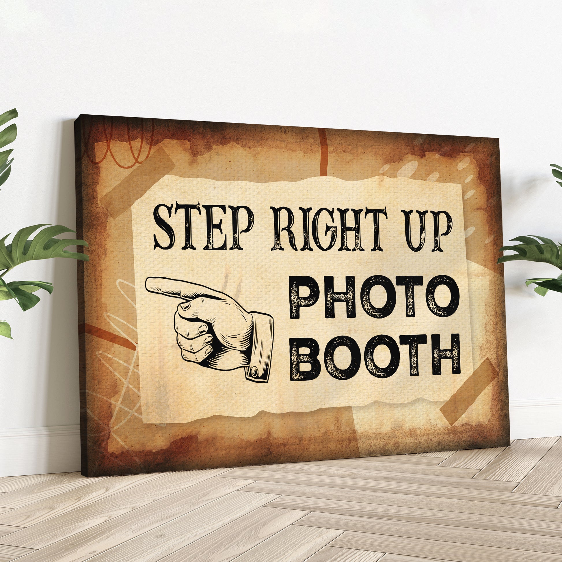 Step Right Up Photo Booth Sign  - Image by Tailored Canvases