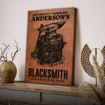 Best Quality Handmade Blacksmith Sign  - Image by Tailored Canvases