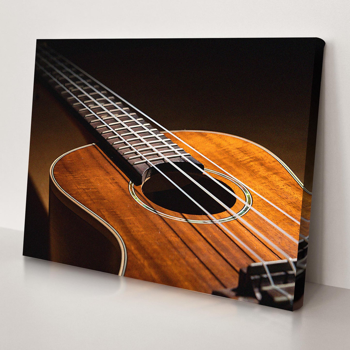 Ukulele Up Close Canvas Wall Art - Image by Tailored Canvases