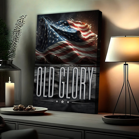 Old Glory Sign IV  - Image by Tailored Canvases