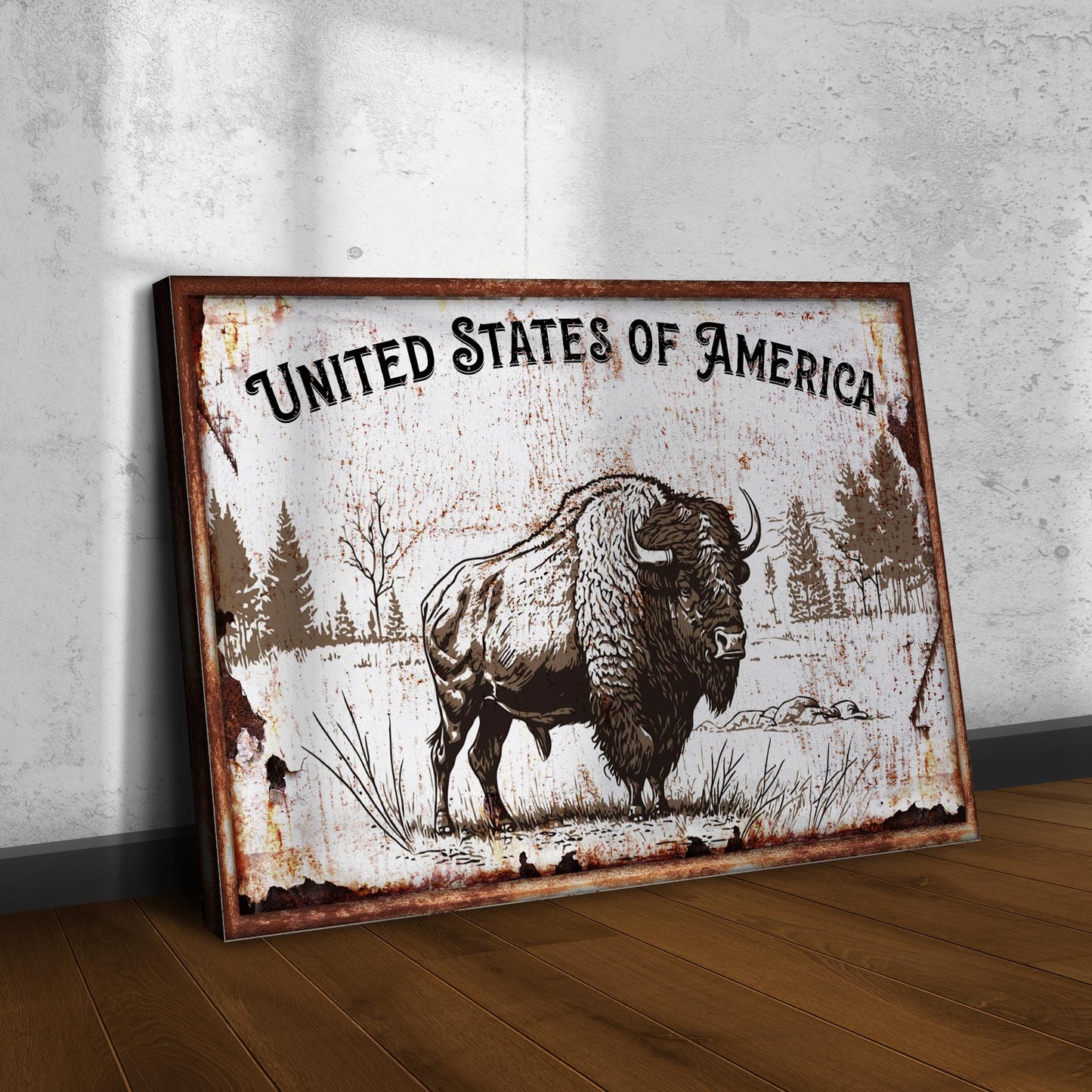Buffalo USA Sign Style 2 - Image by Tailored Canvases