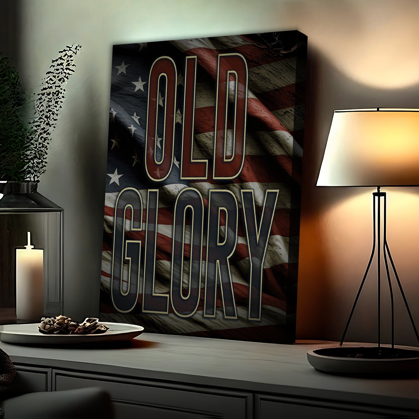 Old Glory Sign III  - Image by Tailored Canvases