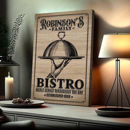 Family Bistro Sign III  - Image by Tailored Canvases