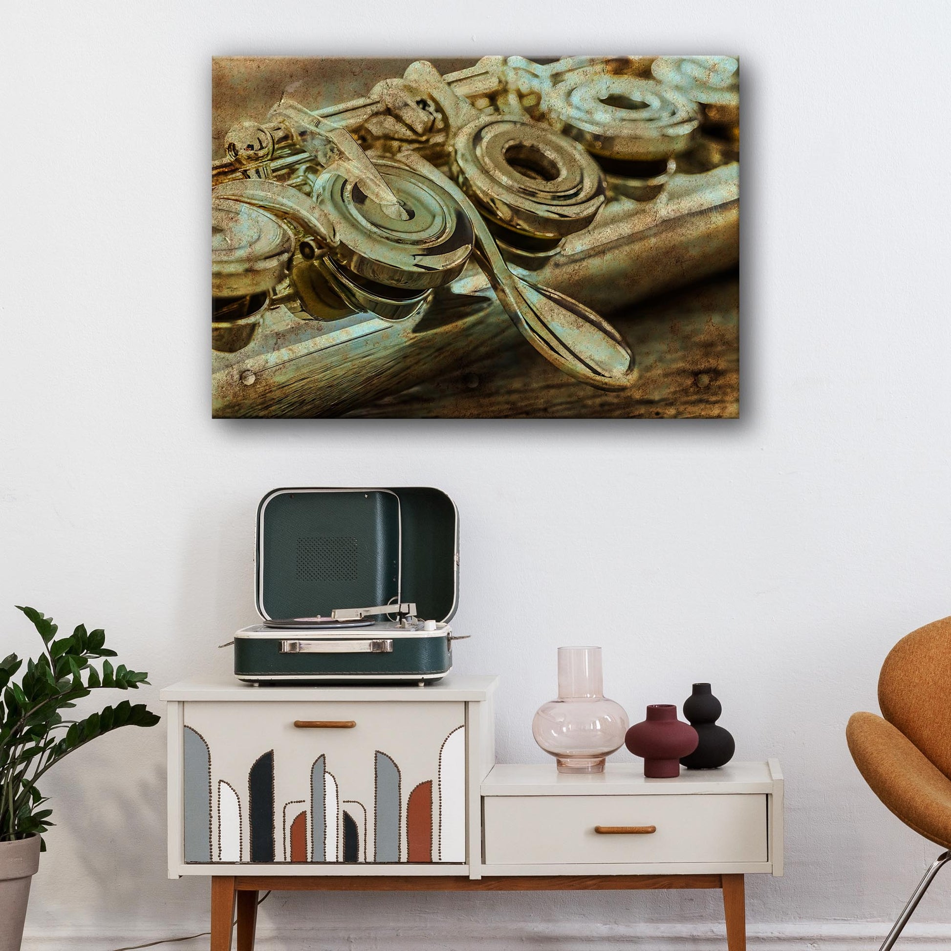 Flute Rustic Canvas Wall Art Style 1 - Image by Tailored Canvases