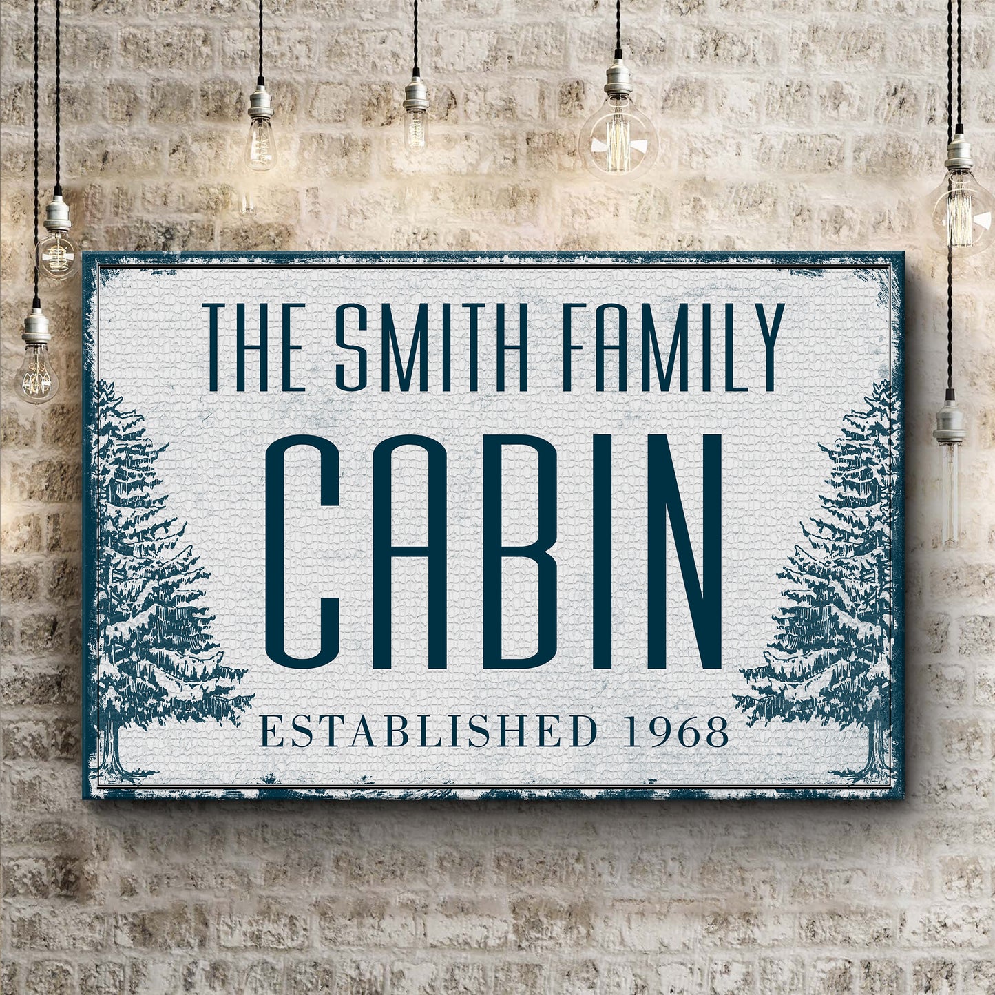 Family Cabin Woodside Sign Style 2 - Image by Tailored Canvases