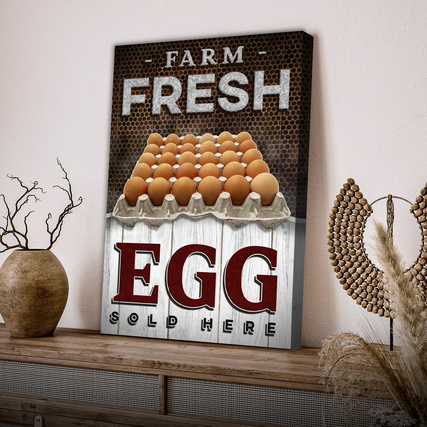 Sold Here Farm Fresh Eggs Sign  - Image by Tailored Canvases