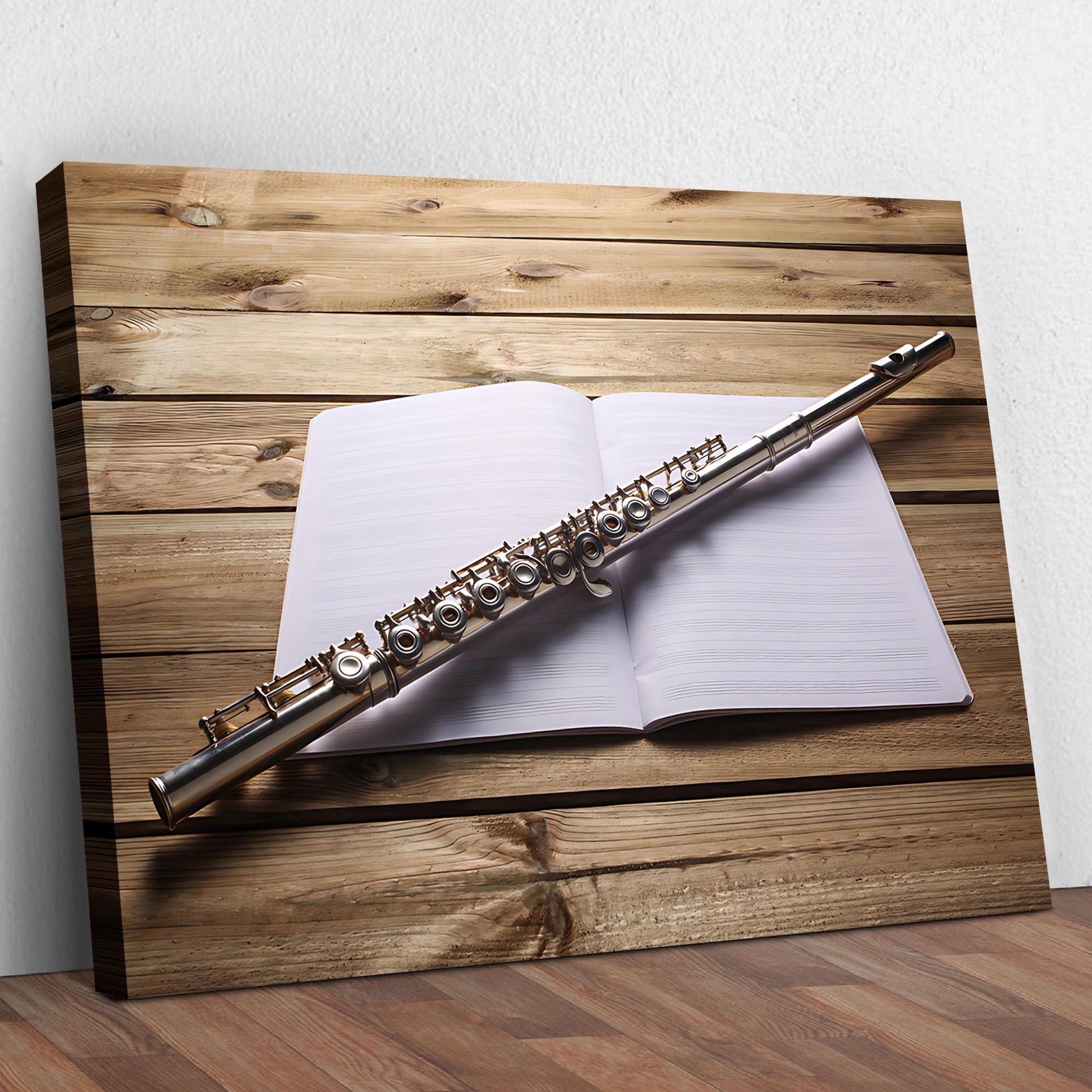 Flute Modern Canvas Wall Art - Image by Tailored Canvases