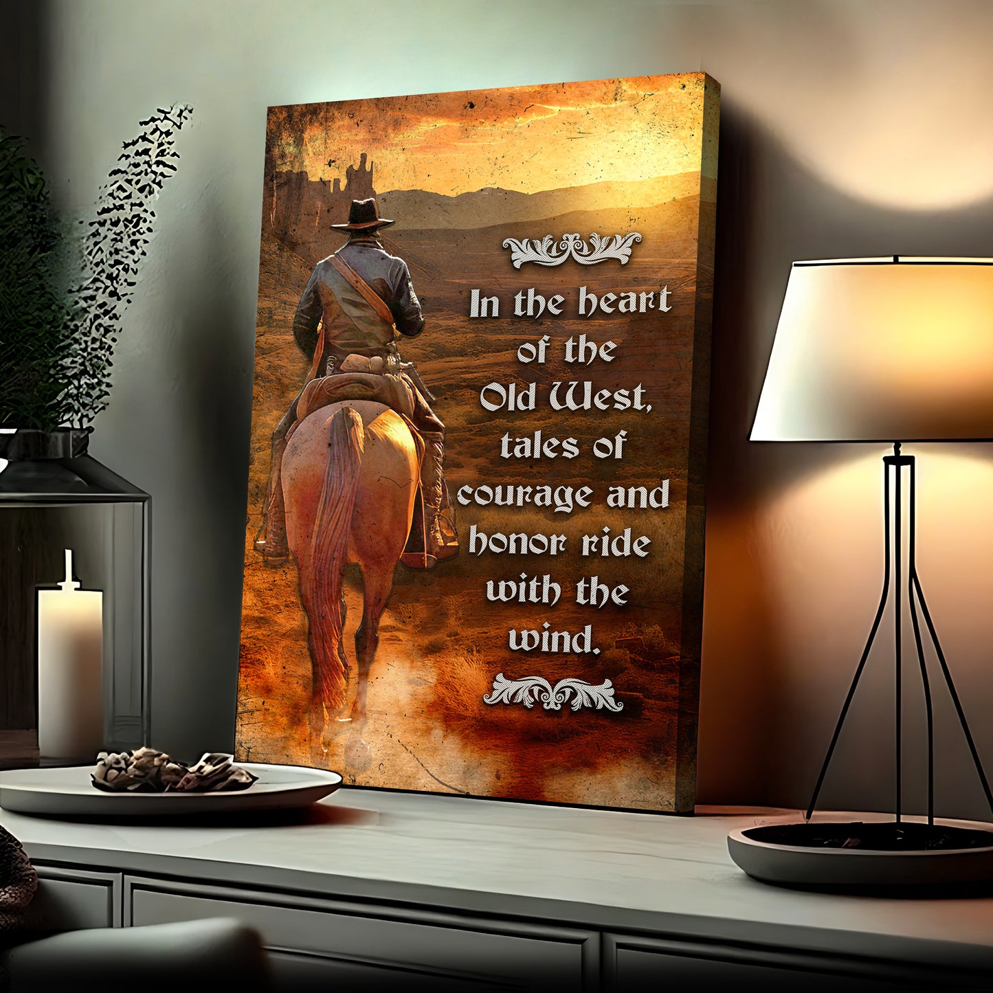 In The Heart Of The Wild West Sign - Imaged by Tailored Canvases