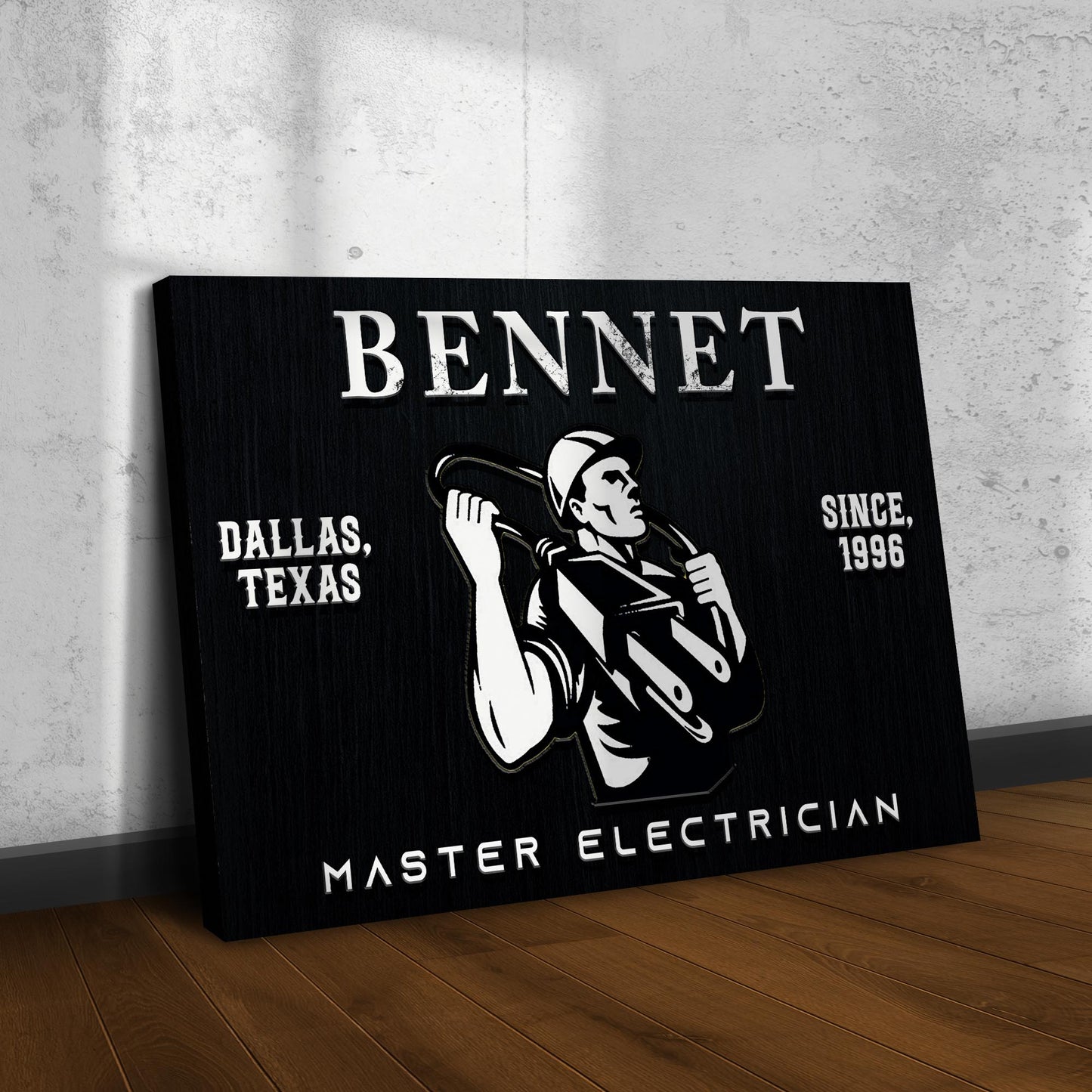 Master Electrician Sign  - Image by Tailored Canvases