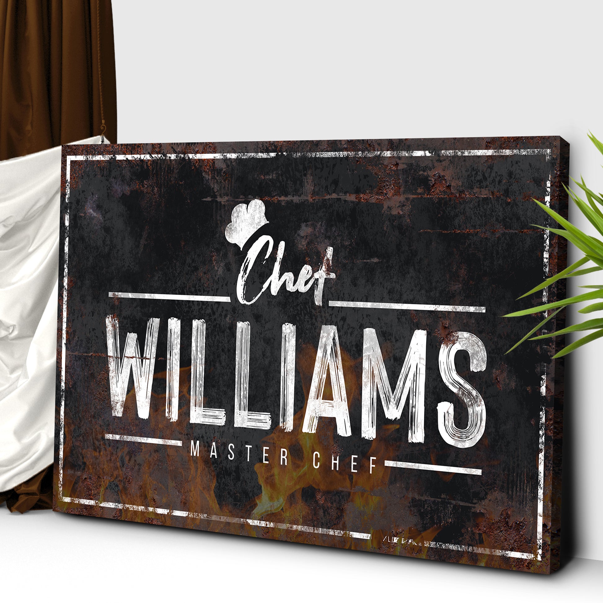 Master Chef Name Sign II  - Image by Tailored Canvases
