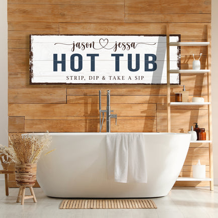 Hot Tub Sign- Image by Tailored Canvases   
