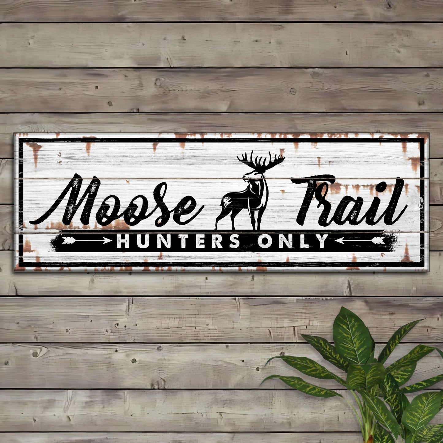 Moose Trail Sign Style 1 - Image by Tailored Canvases