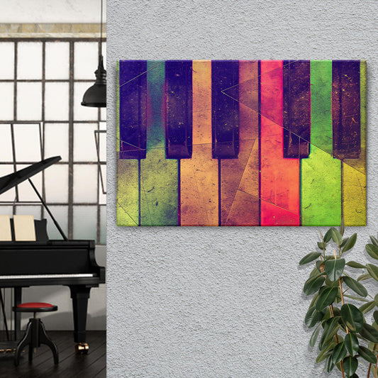 Keyboard Retro Canvas Wall Art - Image by Tailored Canvases