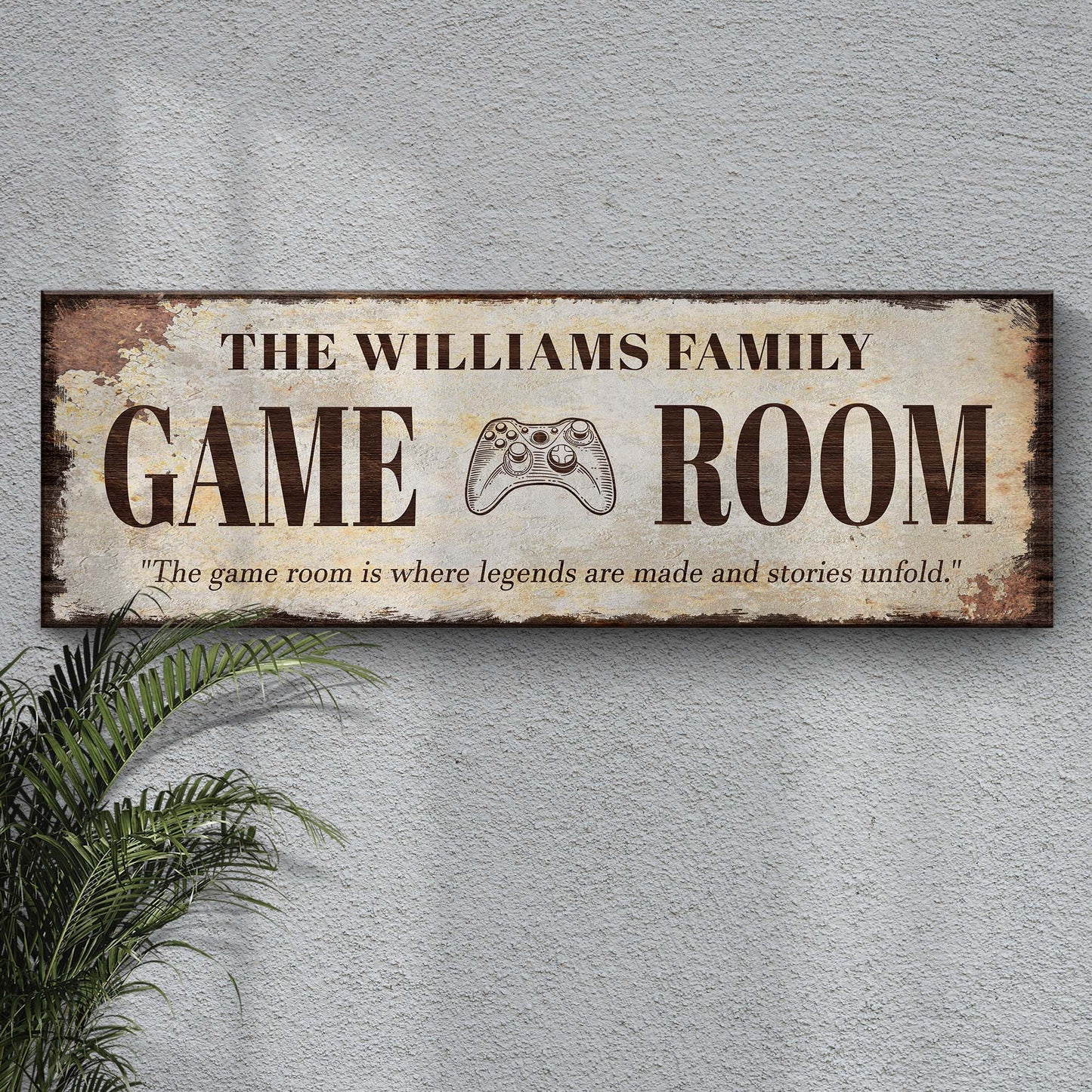 Where Legends Are Made Game Room Sign Style 1 - Image by Tailored Canvases