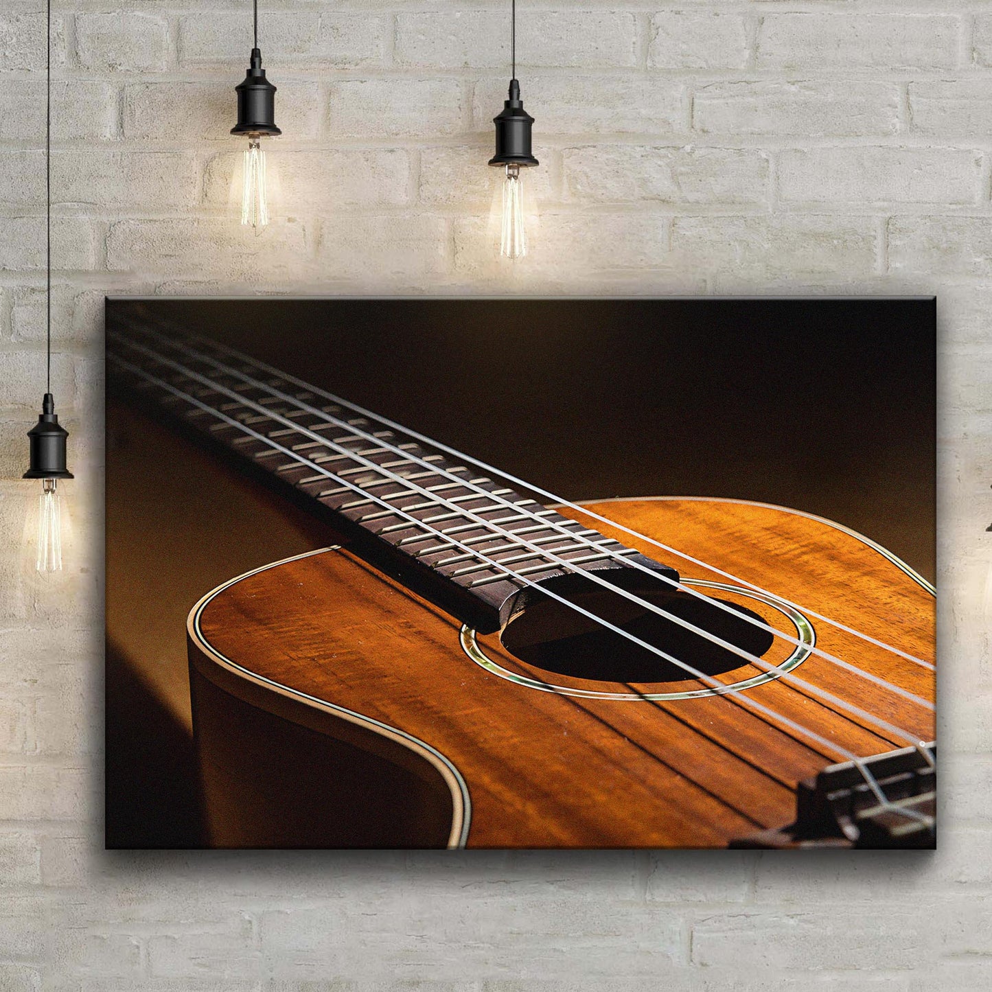 Ukulele Up Close Canvas Wall Art Style 1 - Image by Tailored Canvases