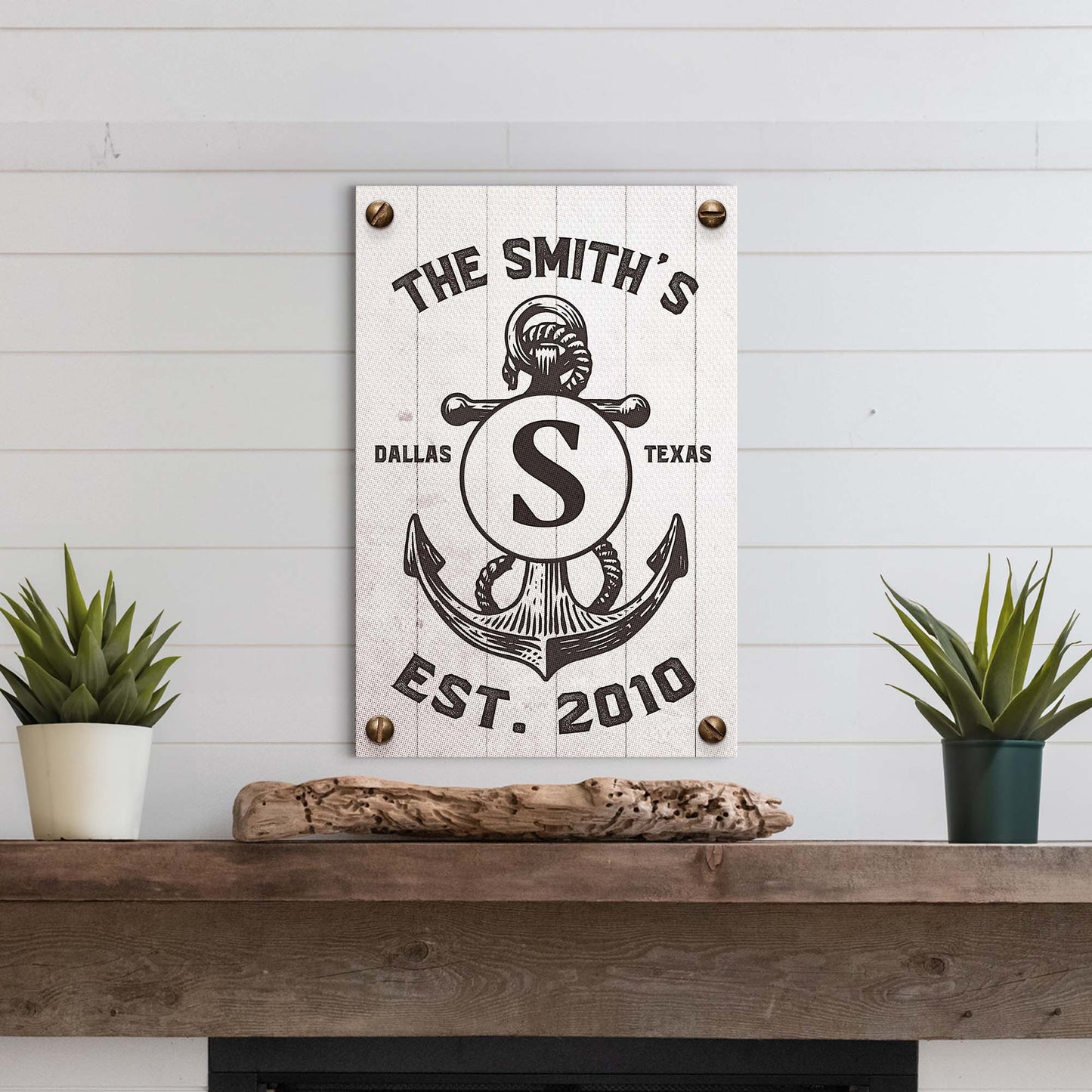 Family Sailor Name Sign Style 1 - Image by Tailored Canvases