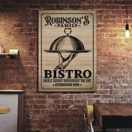 Family Bistro Sign III  - Image by Tailored Canvases